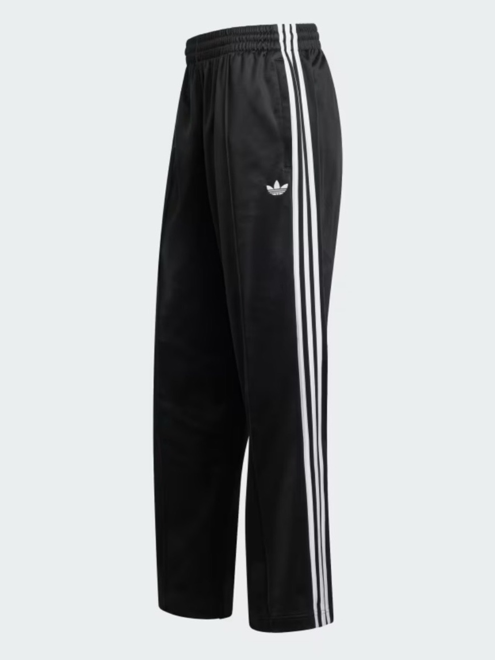 adidas Black Track Pants with White Side Stripes
